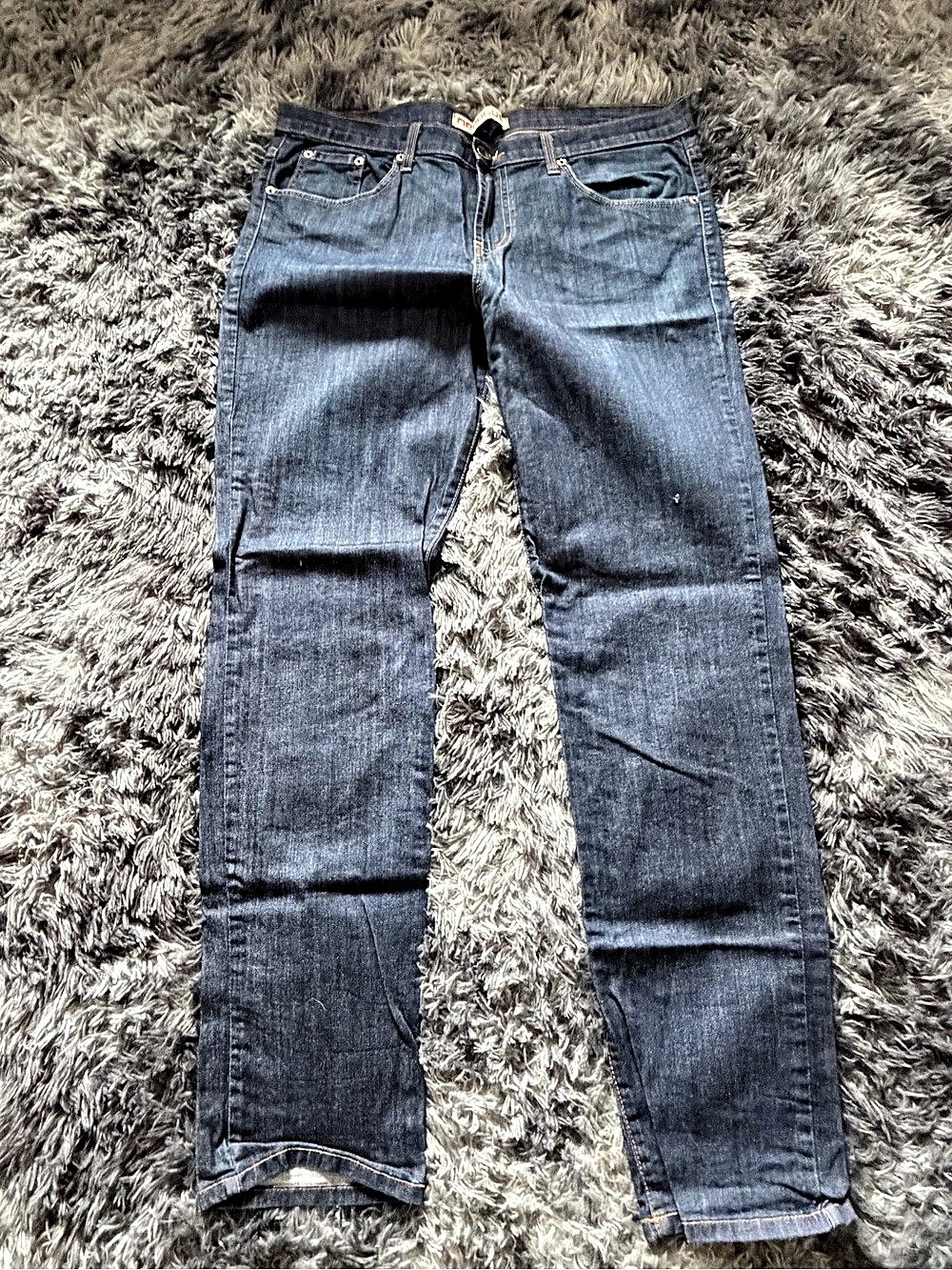 Mavi Straight Leg Jeans in Blue Waist 38